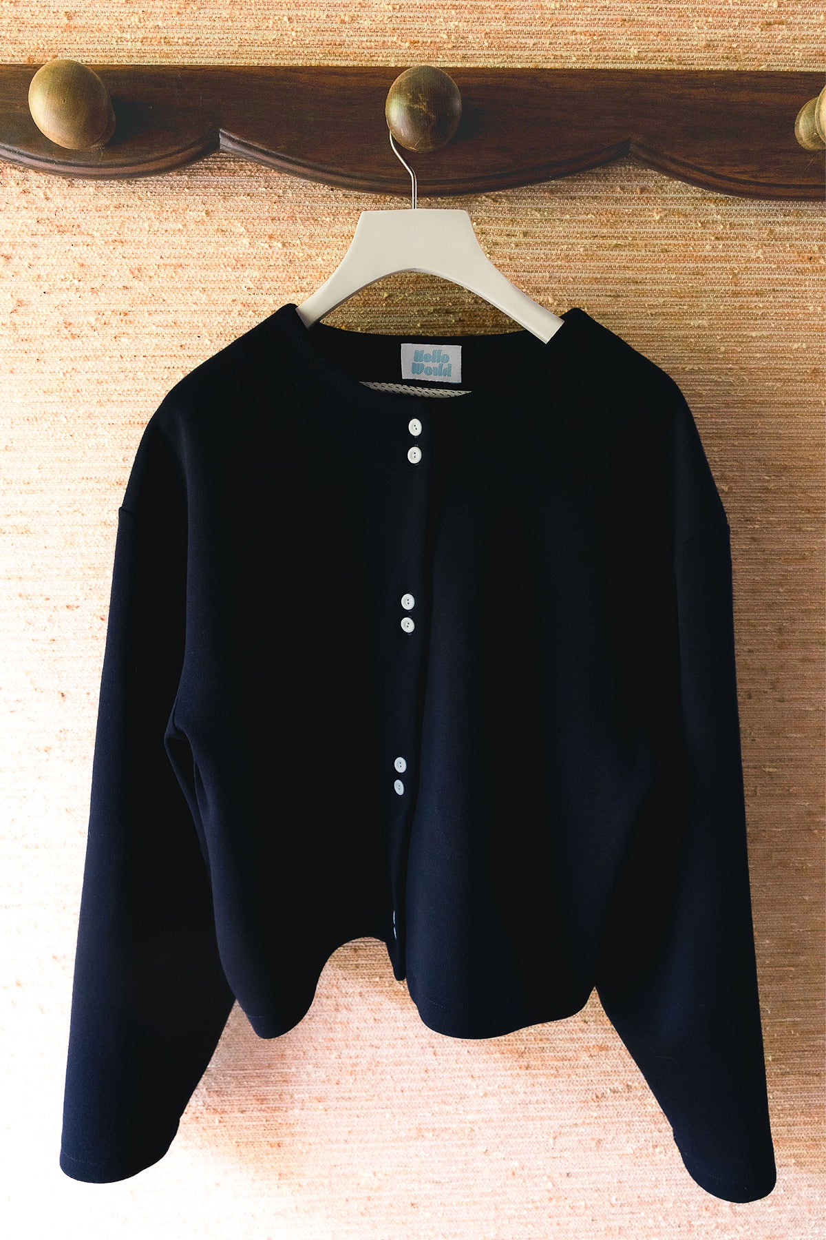 Cardigan Cabourg - vue à plat - Hello World Le Studio