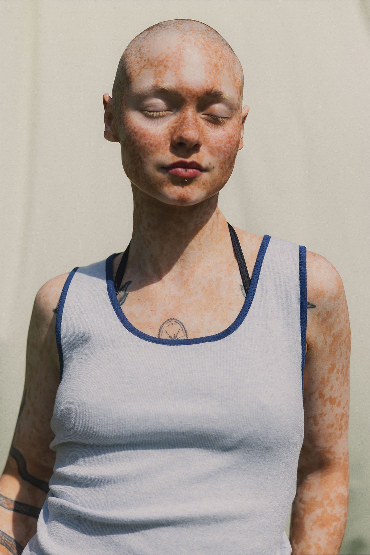 Marcel Etretat - bleu ciel chiné - Hello World Le Studio