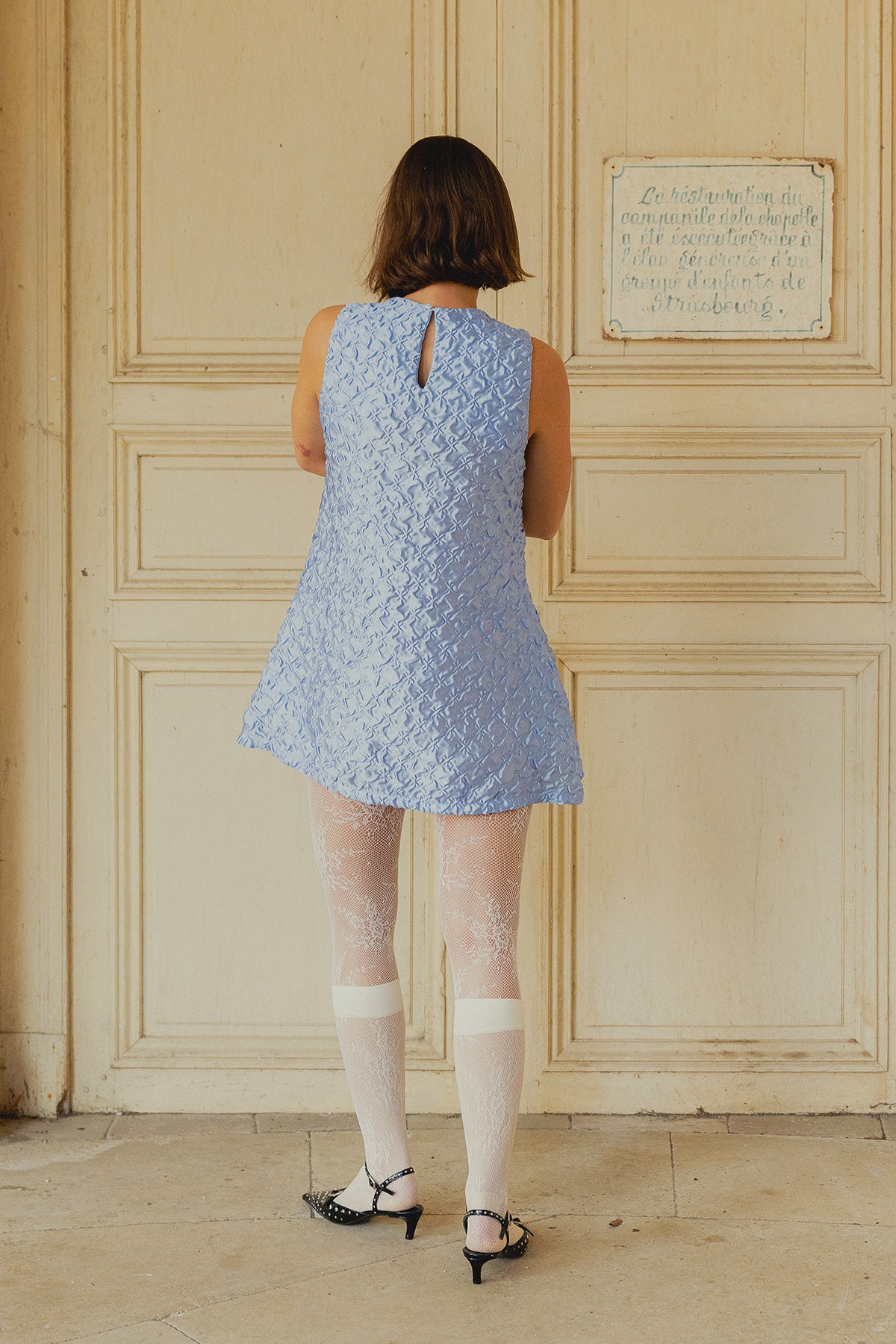Robe Pâmoison - robe bleu ciel - Hello World Le Studio