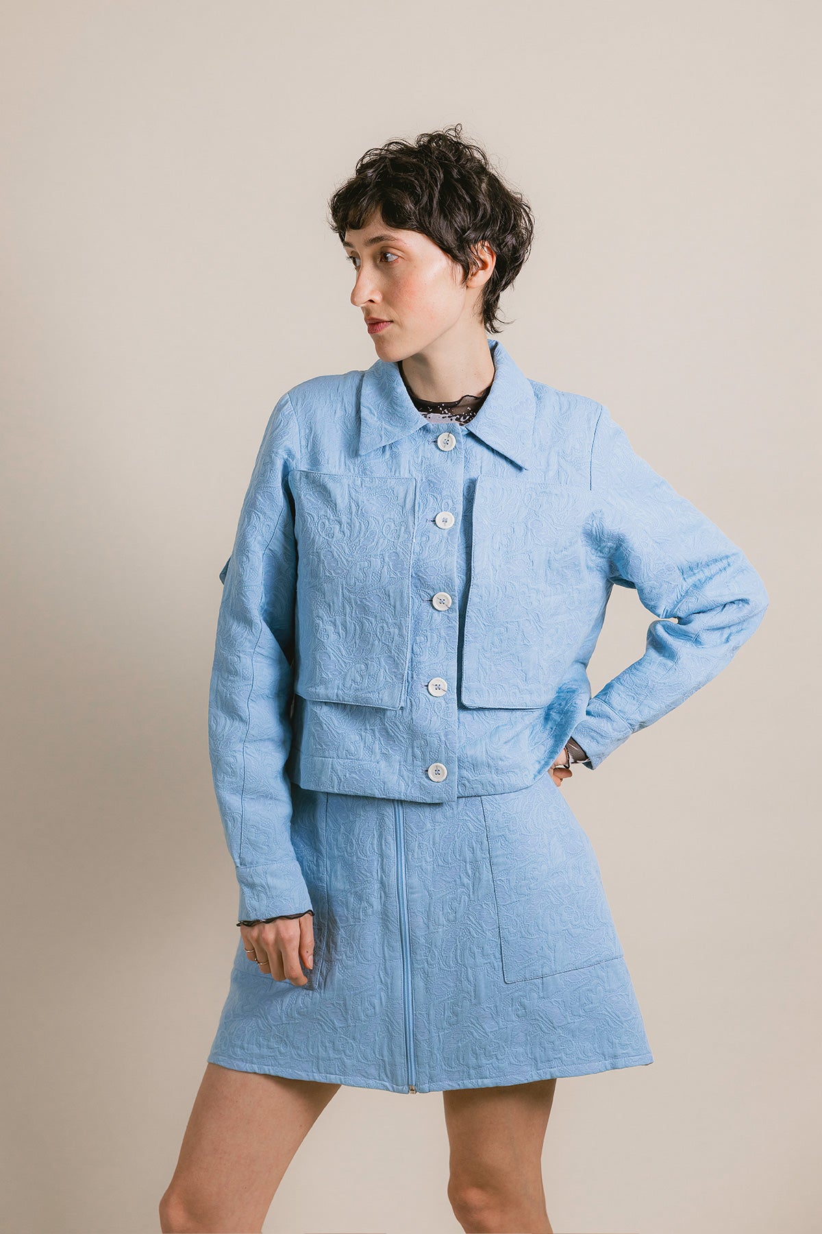 Jupe Pokka - ensemble veste - Hello World Le Studio