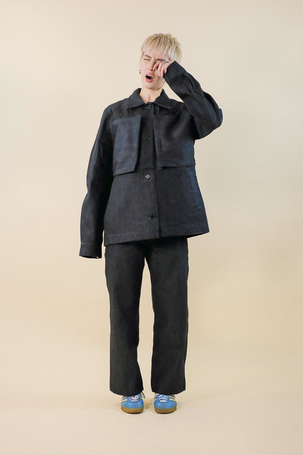 Veste Pokka Denim - tenue denim - Hello World Le Studio